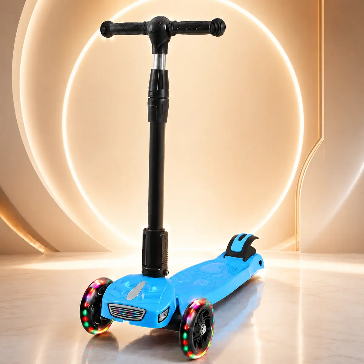 Blue FlashRider X3-Premium LED Kids Scooter