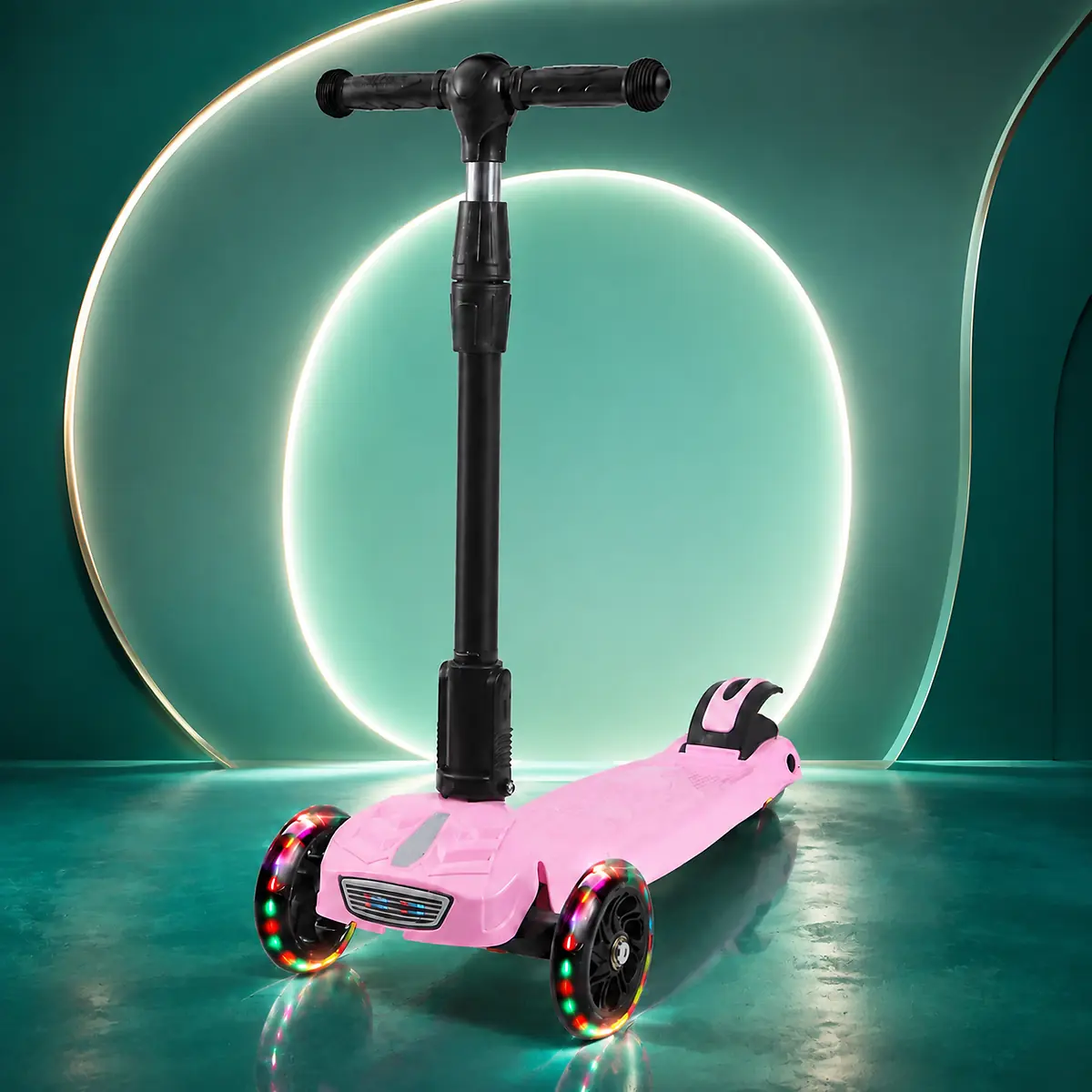 Pink FlashRider X3-Premium LED Kids Scooter