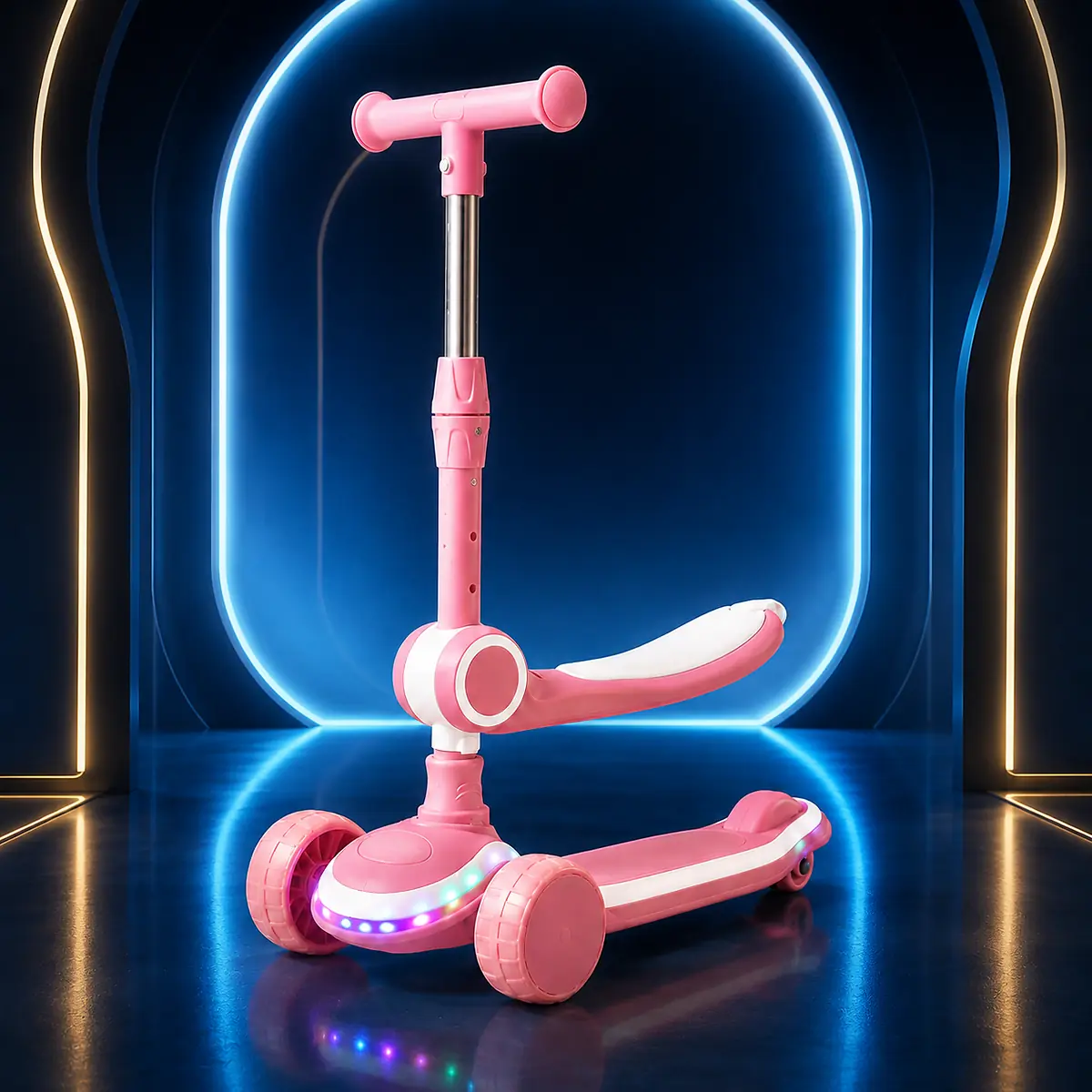 Pink GlowRide X1 2-in-1 Kids Scooter