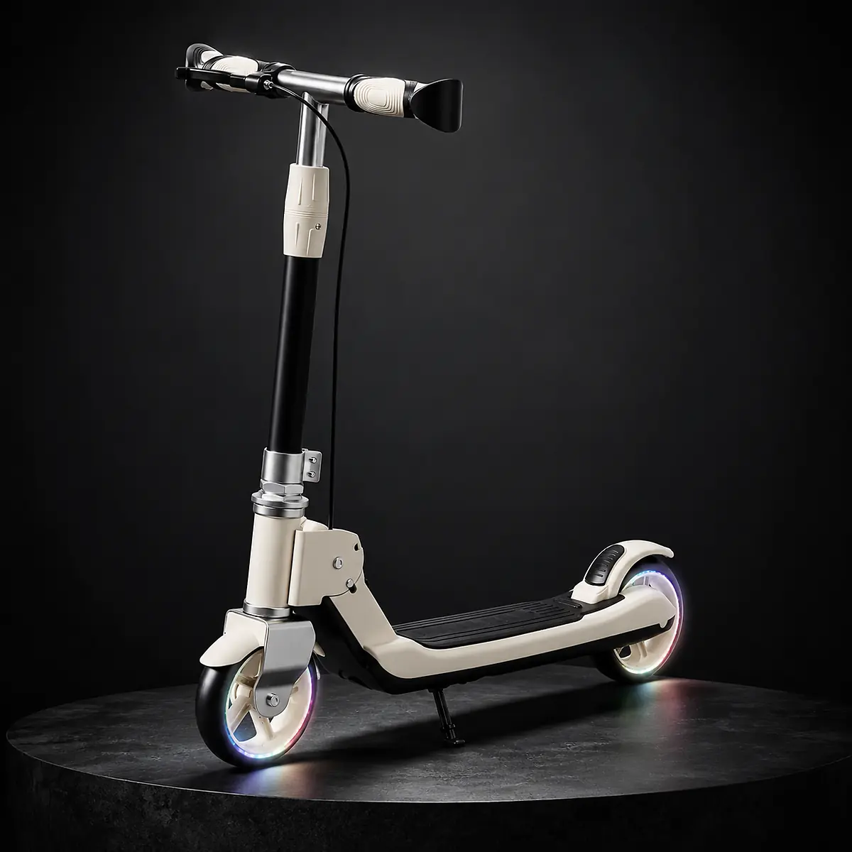 Onyx Black Lumora GlowRide LED Kids Scooter