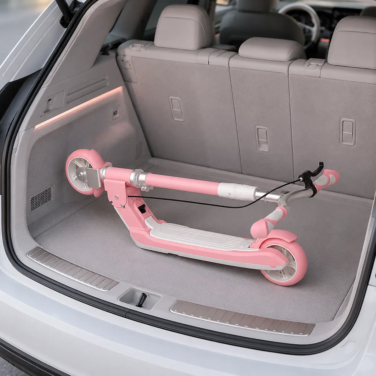Folded Lumora GlowRide LED Kids Scooter
